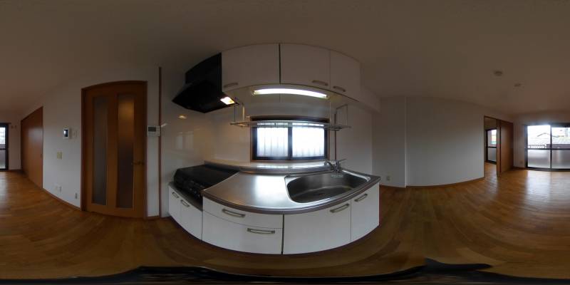 パノラマ画像キッチン