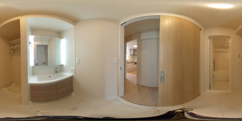 パノラマ画像洗面所