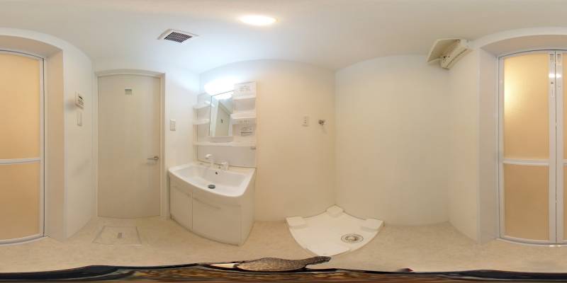 パノラマ画像洗面所