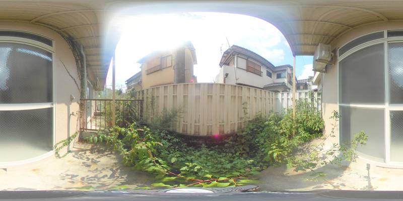 パノラマ画像庭