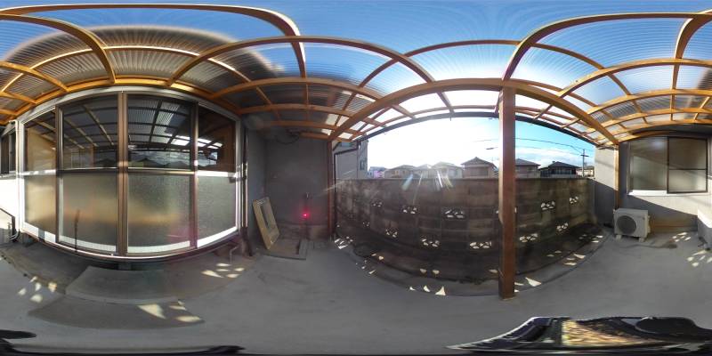 パノラマ画像バルコニー