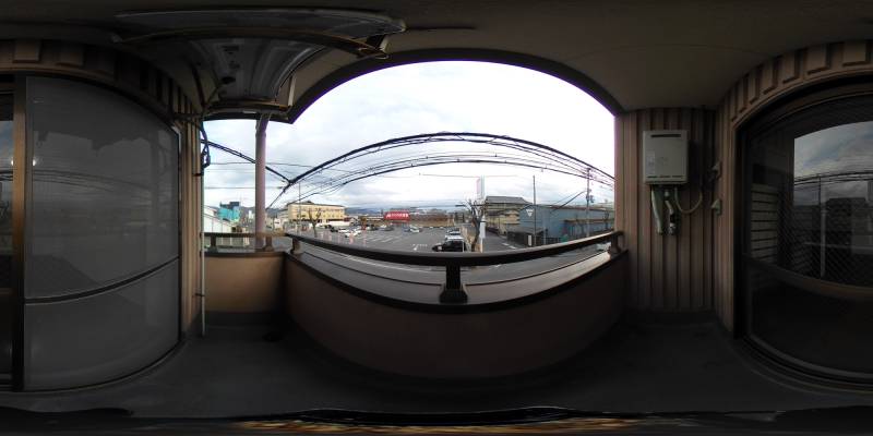 パノラマ画像バルコニー