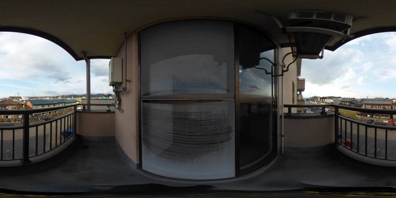 パノラマ画像バルコニー