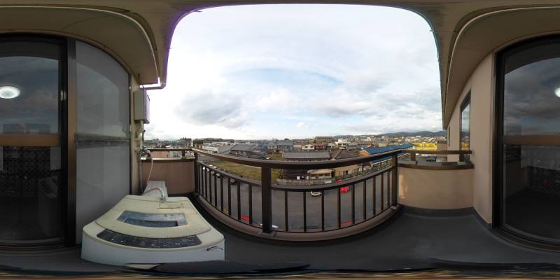 パノラマ画像バルコニー