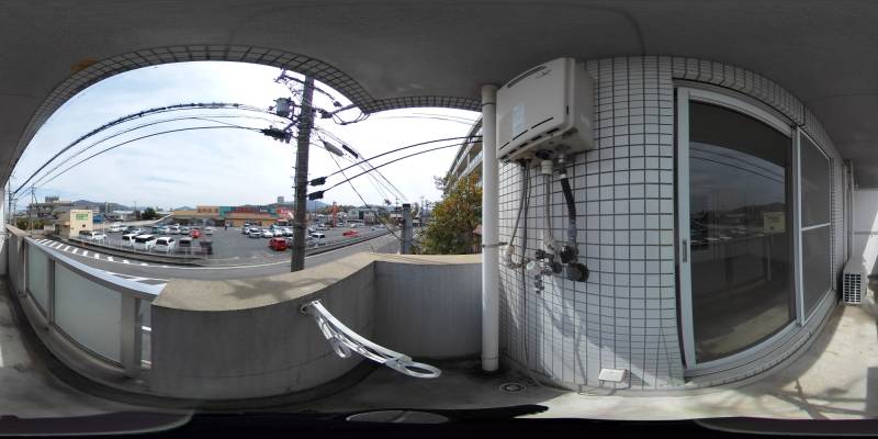 パノラマ画像バルコニー