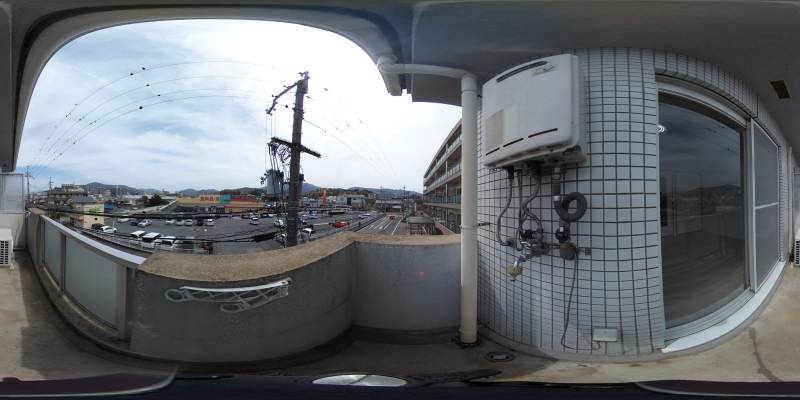 パノラマ画像バルコニー