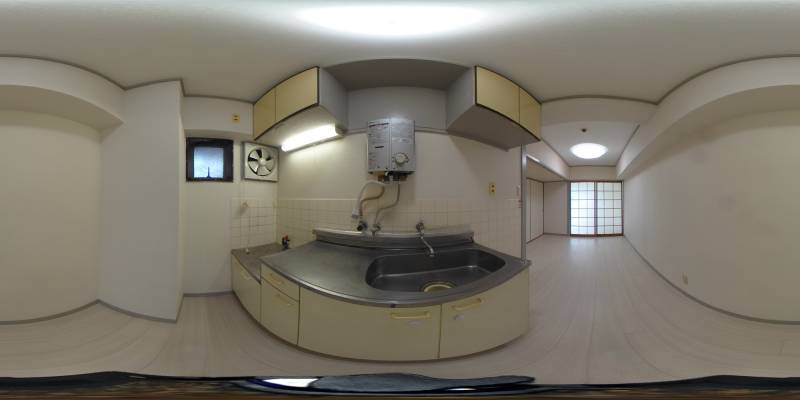 パノラマ画像キッチン