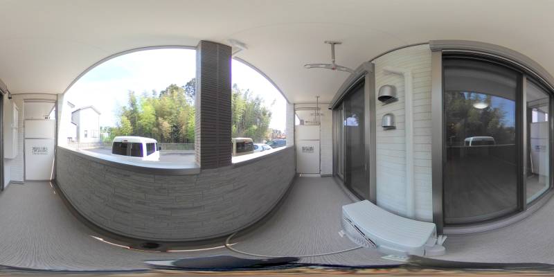 パノラマ画像バルコニー