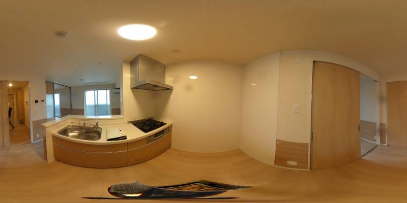 パノラマ画像キッチン