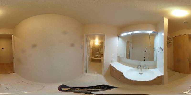 パノラマ画像洗面所