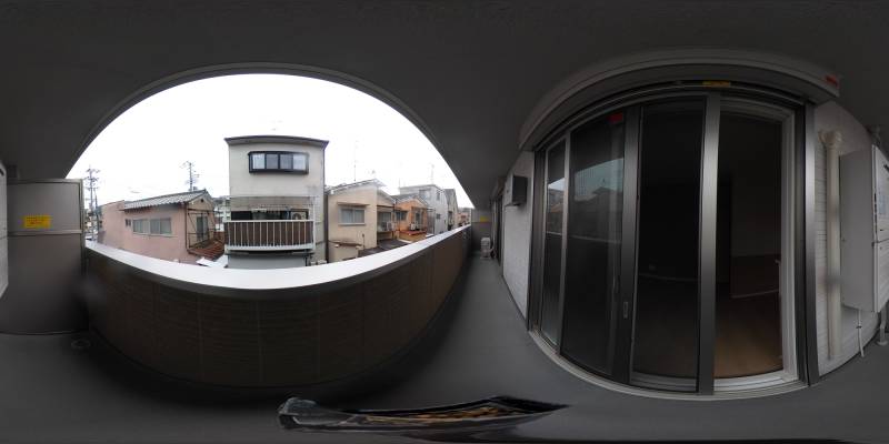 パノラマ画像バルコニー