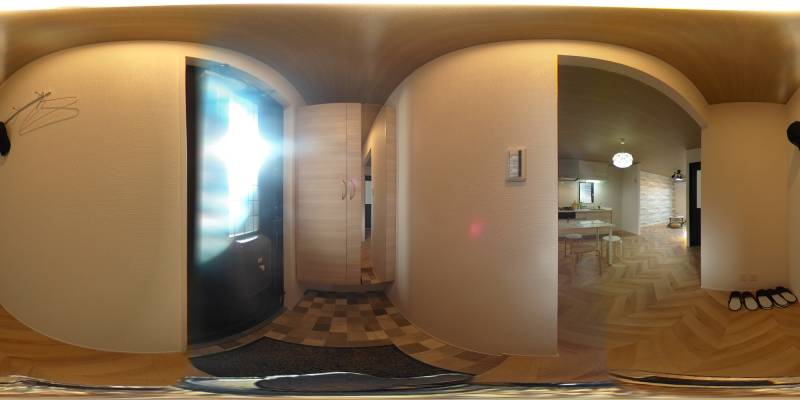 パノラマ画像玄関