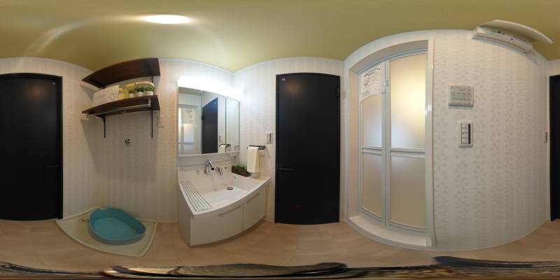 パノラマ画像洗面所