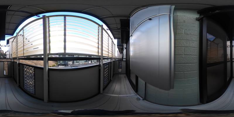 パノラマ画像バルコニー