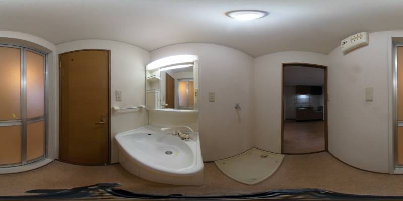 パノラマ画像洗面所