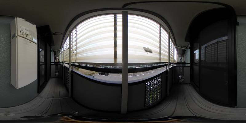 パノラマ画像バルコニー