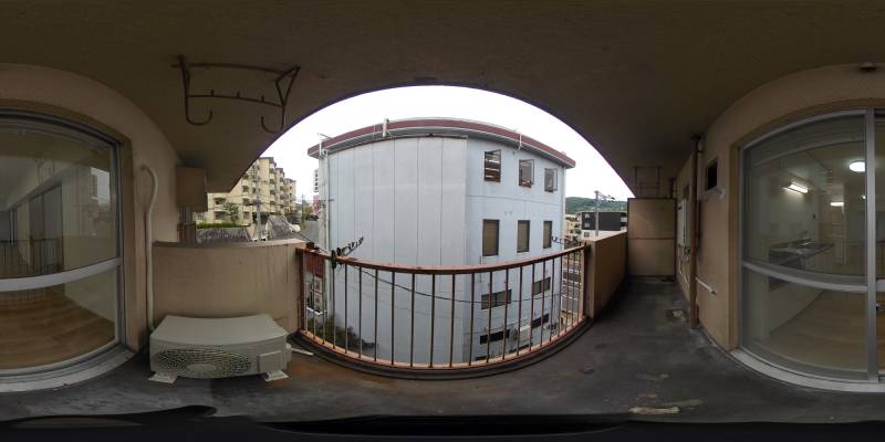 パノラマ画像バルコニー