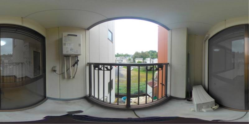 パノラマ画像バルコニー