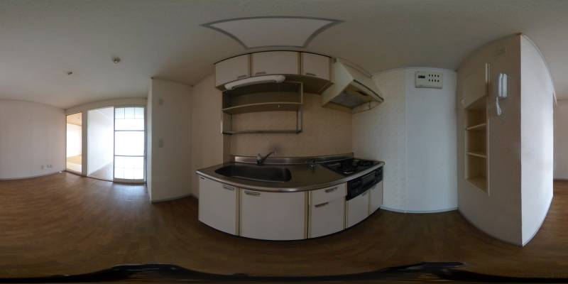 パノラマ画像キッチン