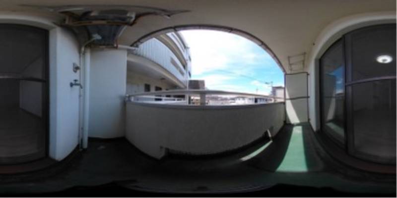 パノラマ画像バルコニー