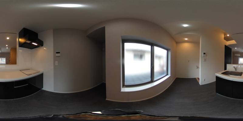 パノラマ画像キッチン