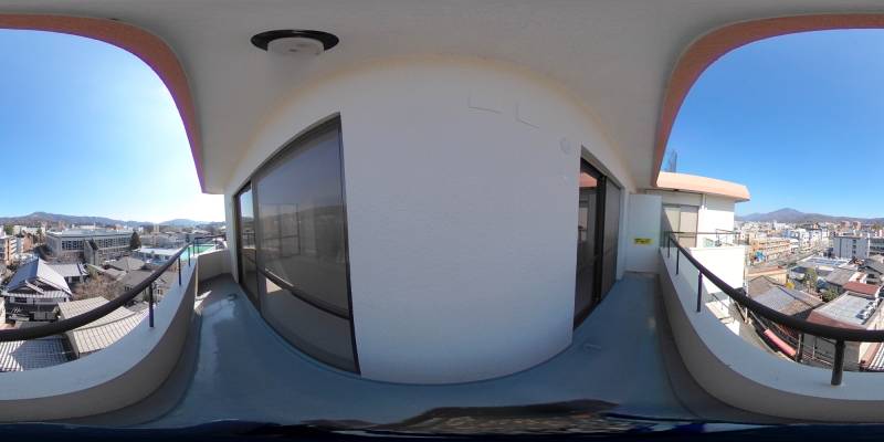 パノラマ画像バルコニー