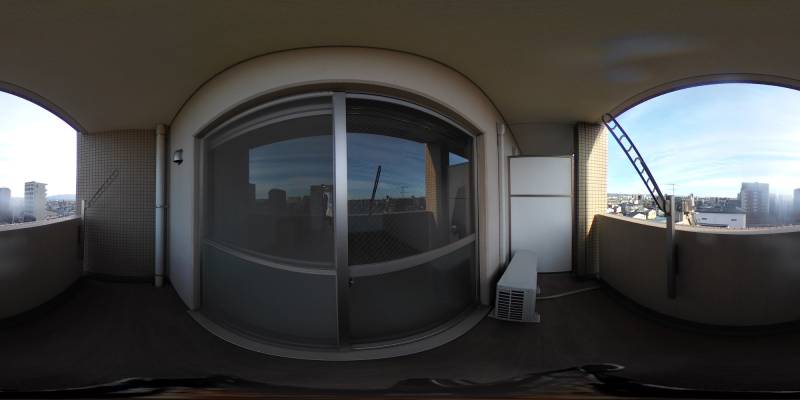 パノラマ画像バルコニー