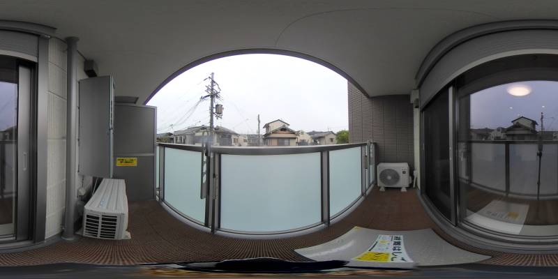 パノラマ画像バルコニー