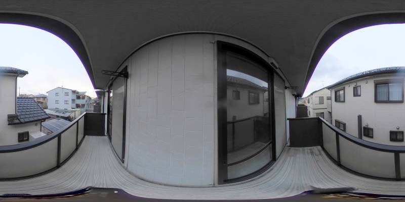 パノラマ画像バルコニー