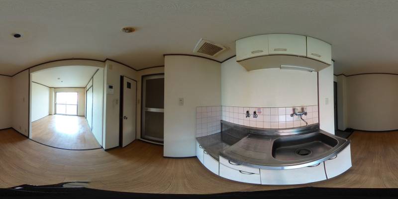 パノラマ画像キッチン