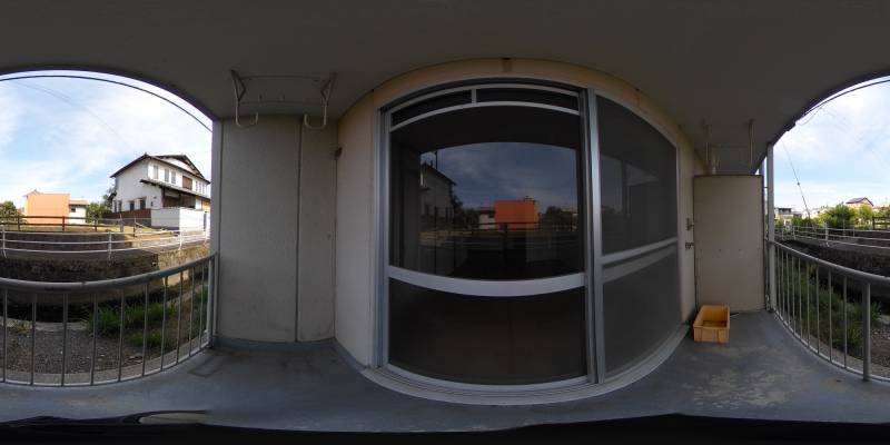 パノラマ画像バルコニー