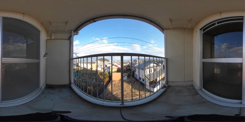 パノラマ画像バルコニー