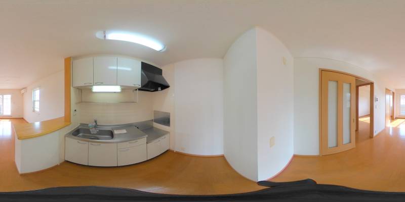 パノラマ画像キッチン