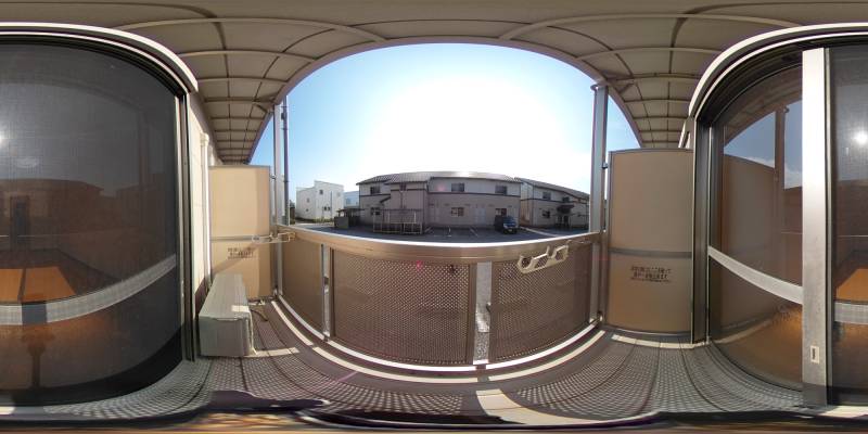 パノラマ画像バルコニー