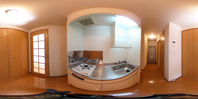 パノラマ画像キッチン