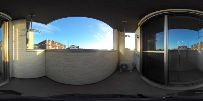 パノラマ画像バルコニー