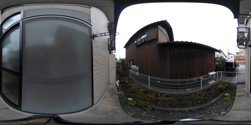 パノラマ画像バルコニー