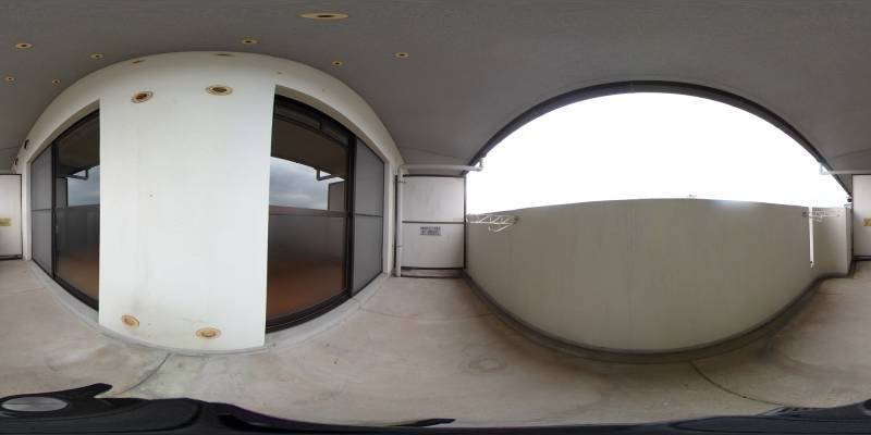 パノラマ画像バルコニー