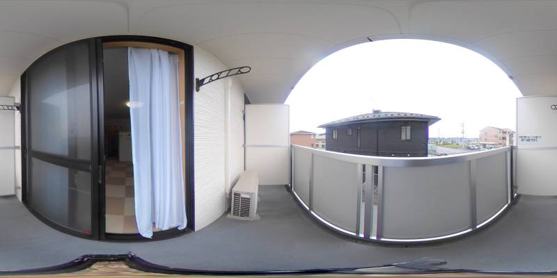 パノラマ画像バルコニー