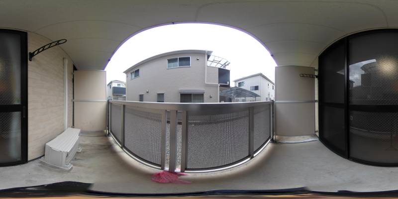 パノラマ画像バルコニー