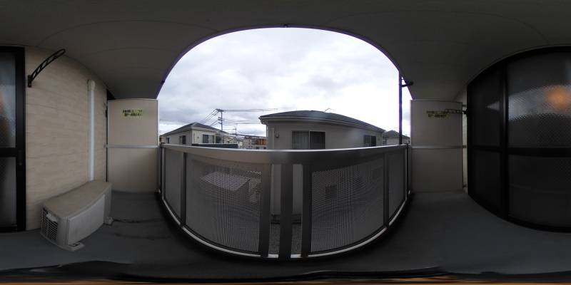 パノラマ画像バルコニー