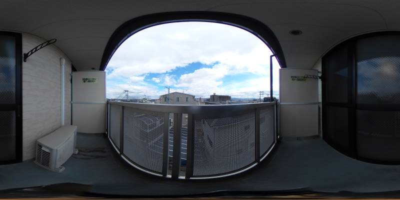 パノラマ画像バルコニー