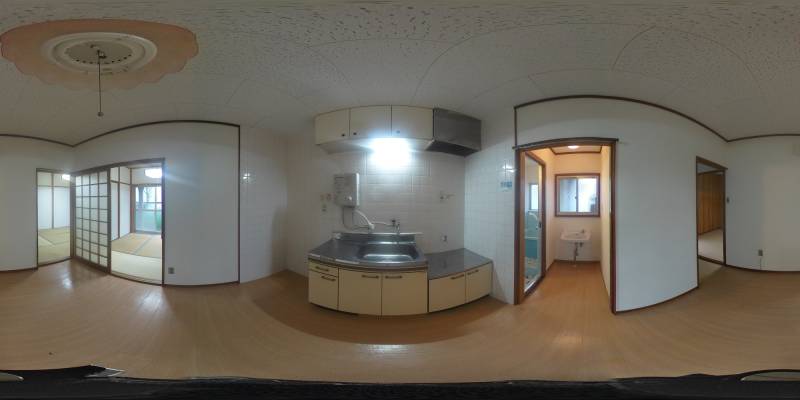 パノラマ画像キッチン