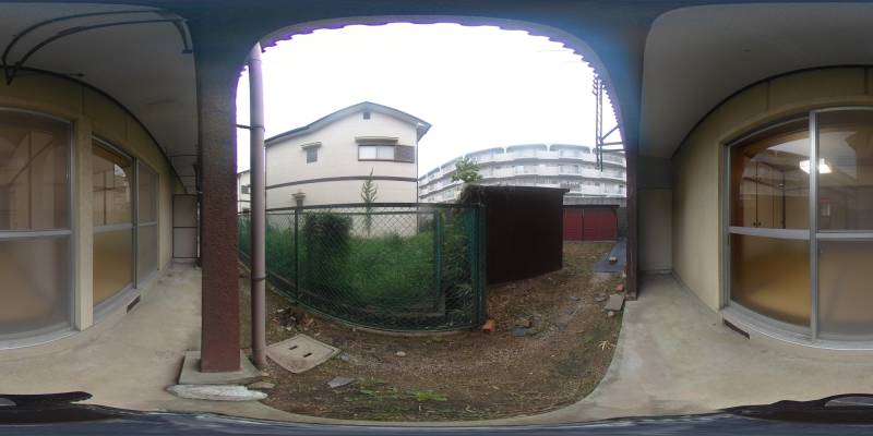 パノラマ画像庭