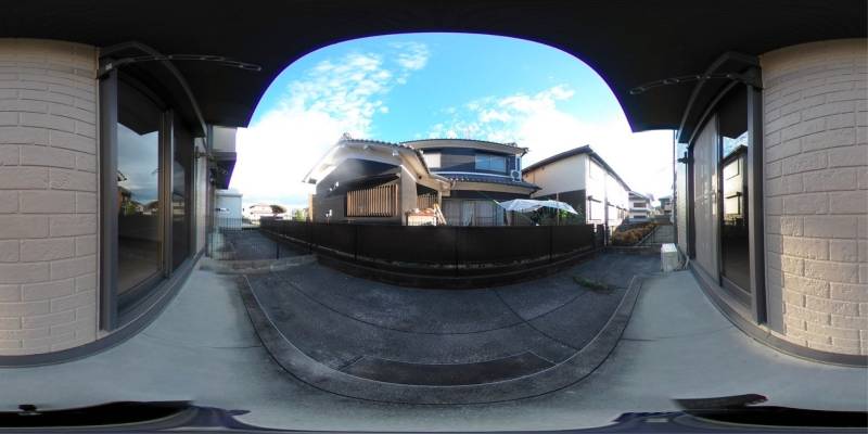 パノラマ画像庭