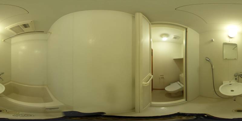 パノラマ画像バスルーム