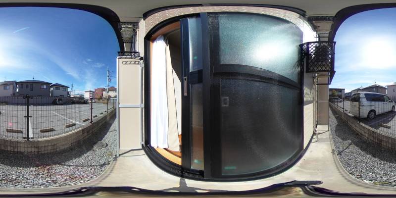 パノラマ画像バルコニー