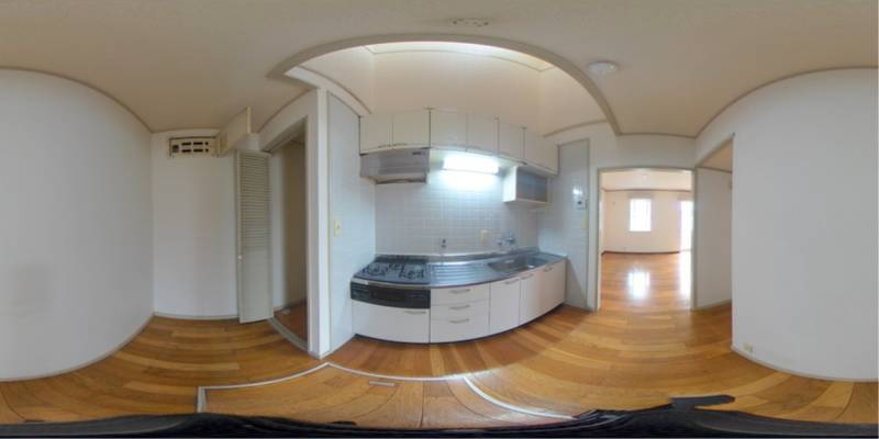 パノラマ画像キッチン