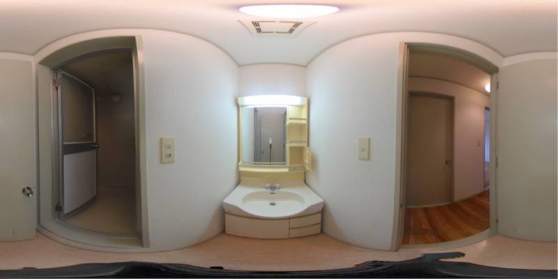 パノラマ画像洗面所