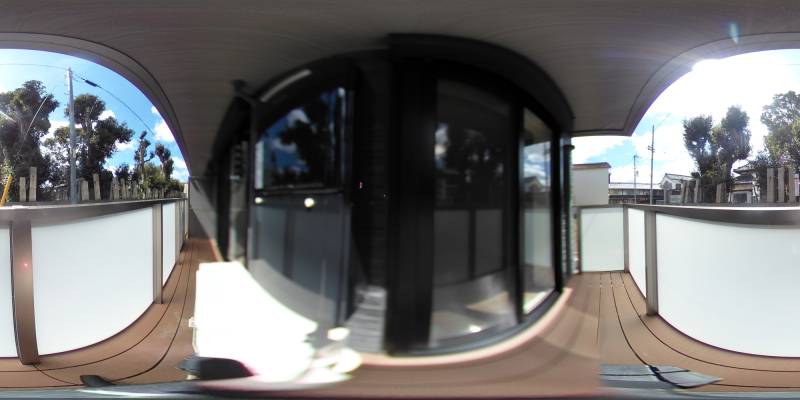 パノラマ画像バルコニー